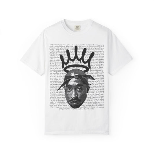 Graphic Tee — Crowned Portrait Script Design