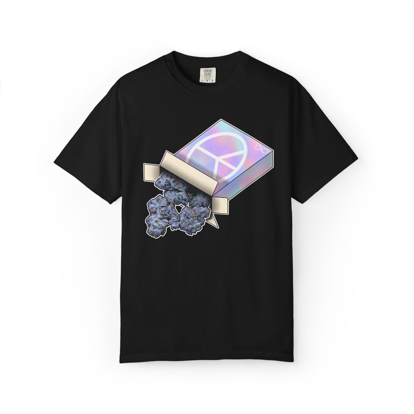 Peace Box Graphic T-Shirt — Pastel Aesthetic, Retro Peace Symbol Design