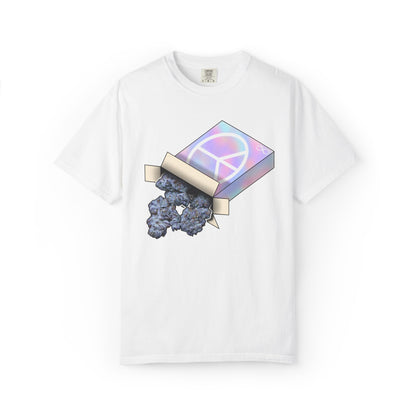 Peace Box Graphic T-Shirt — Pastel Aesthetic, Retro Peace Symbol Design