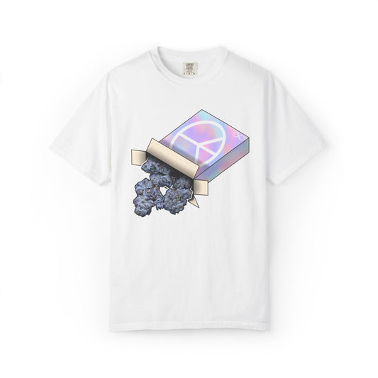 Peace Box Graphic T-Shirt — Pastel Aesthetic, Retro Peace Symbol Design