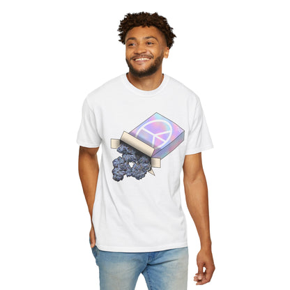 Peace Box Graphic T-Shirt — Pastel Aesthetic, Retro Peace Symbol Design
