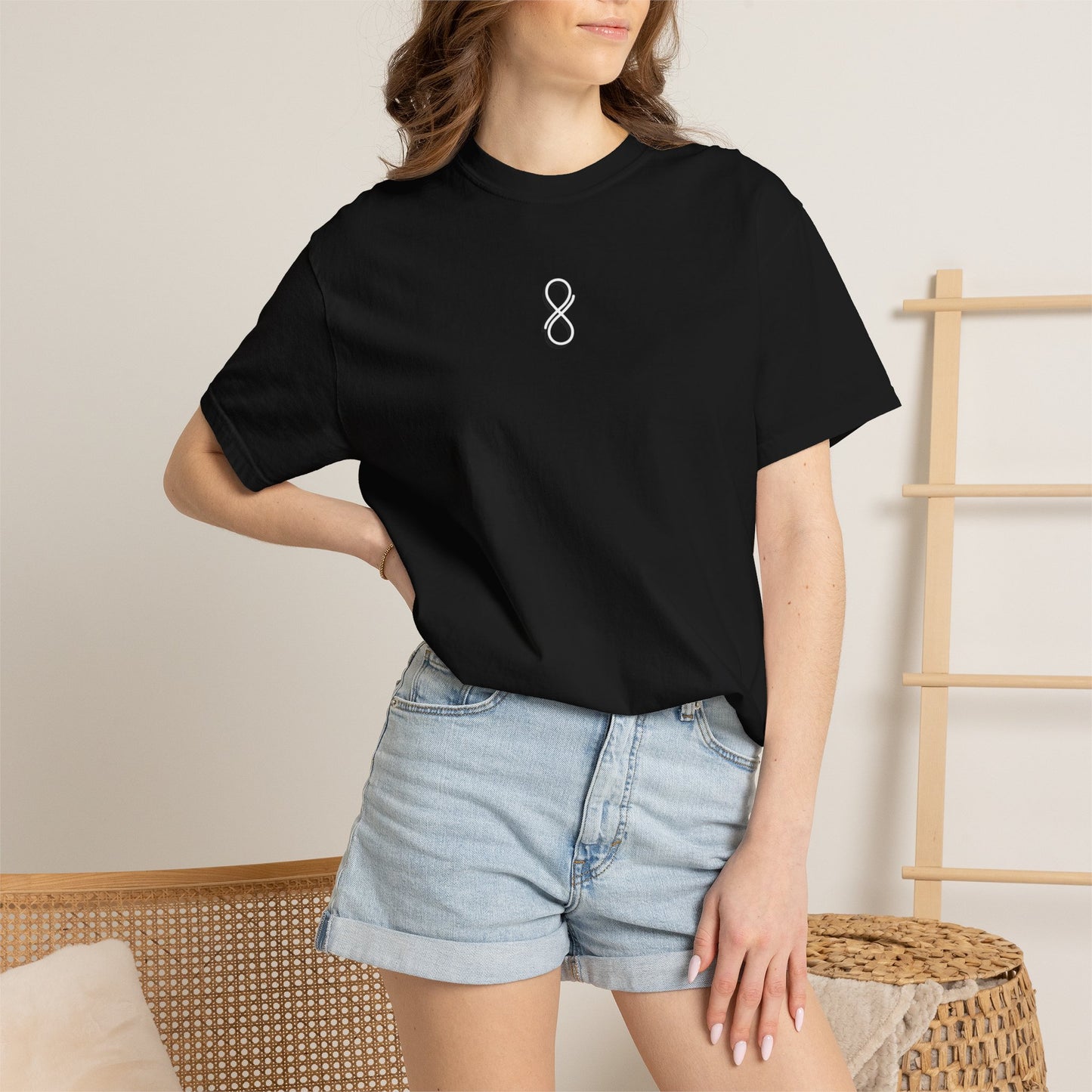 Rose & Gesture T‑Shirt — "Be Nice" Graphic Tee
